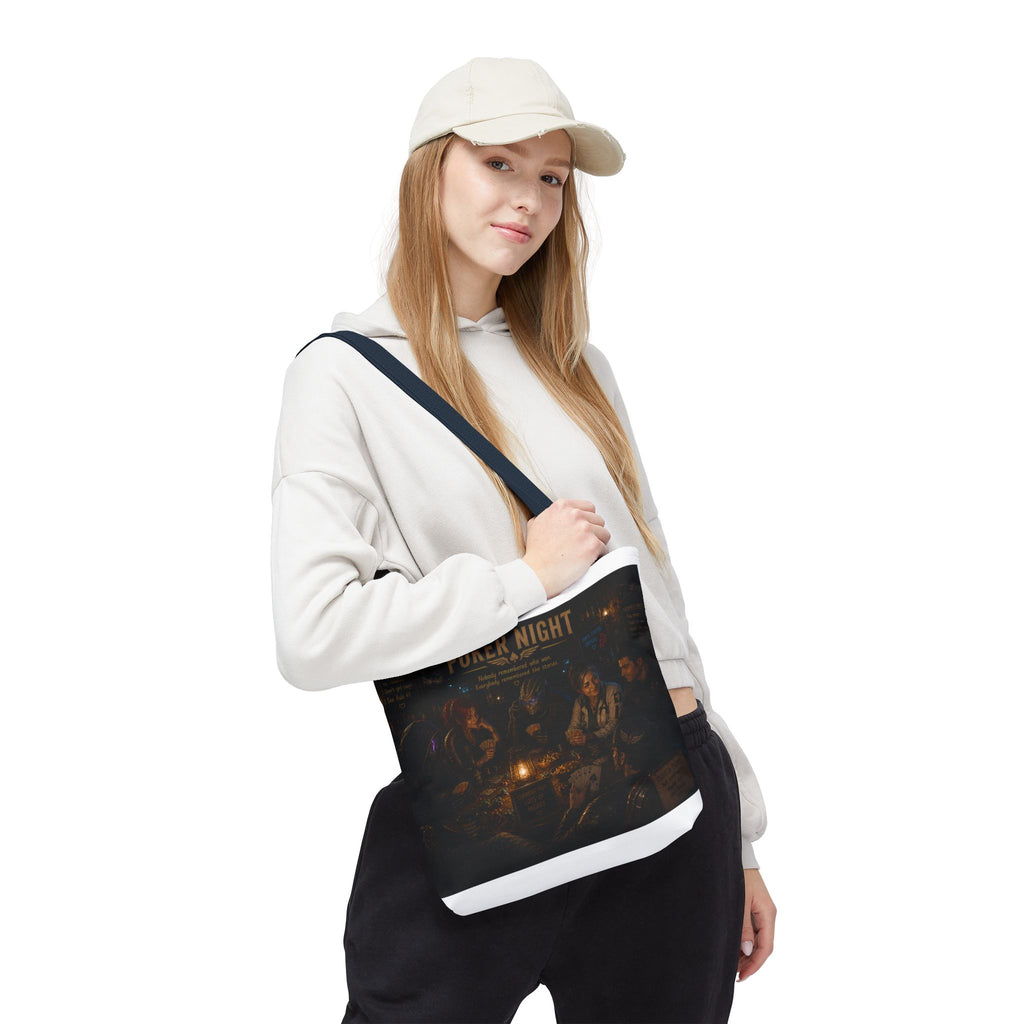 Poker Night Tote Bag — Vintage Casino Game Night Canvas Tote