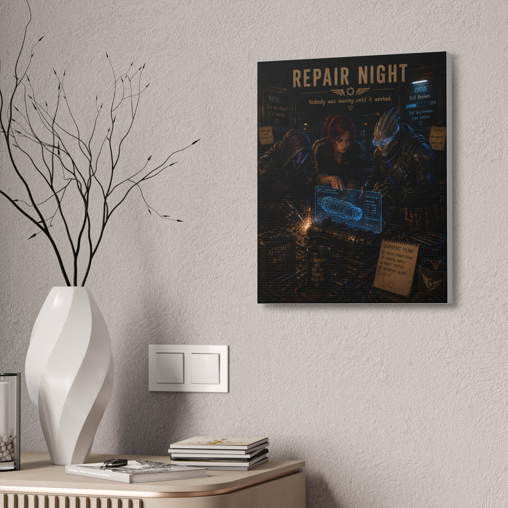 Repair Night — Canvas Wall Art