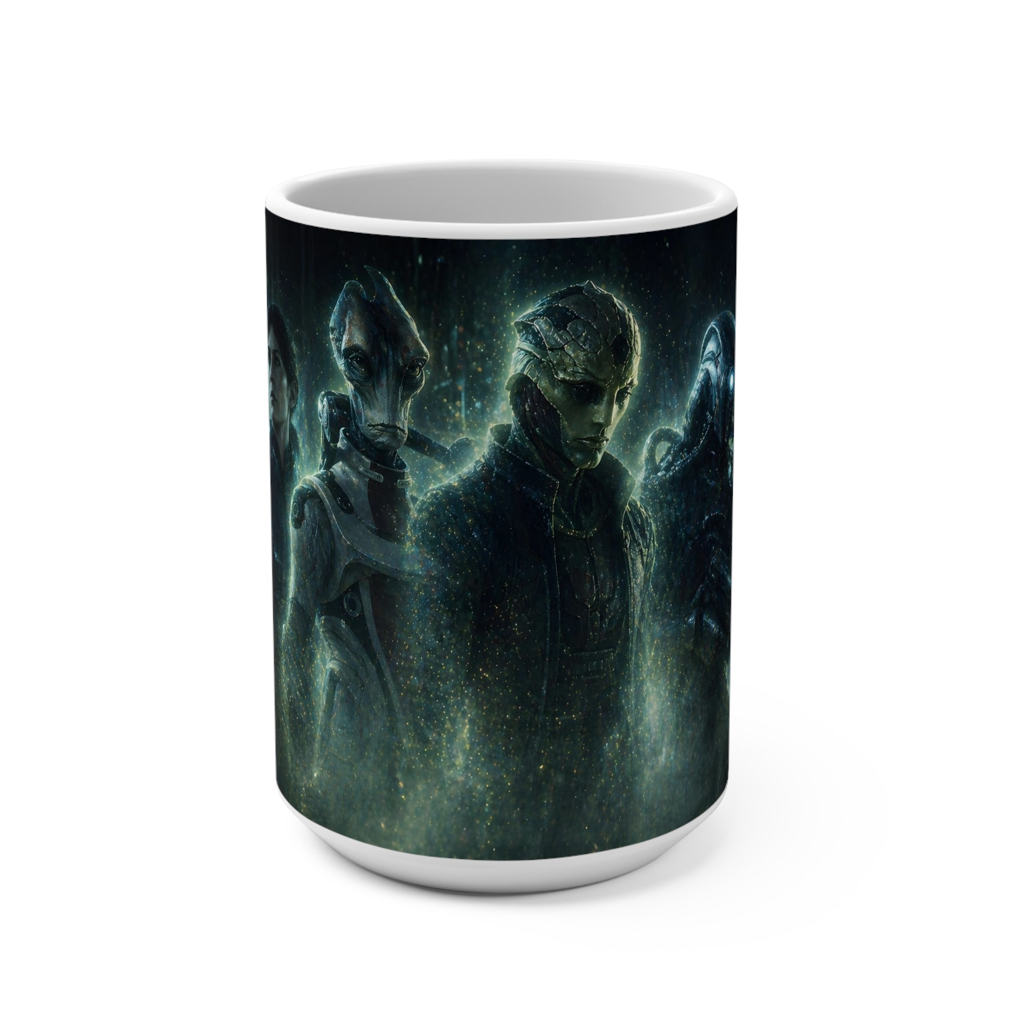 Fallen Not Gone — Mass Effect Squad Fan Art 15oz Ceramic Mug