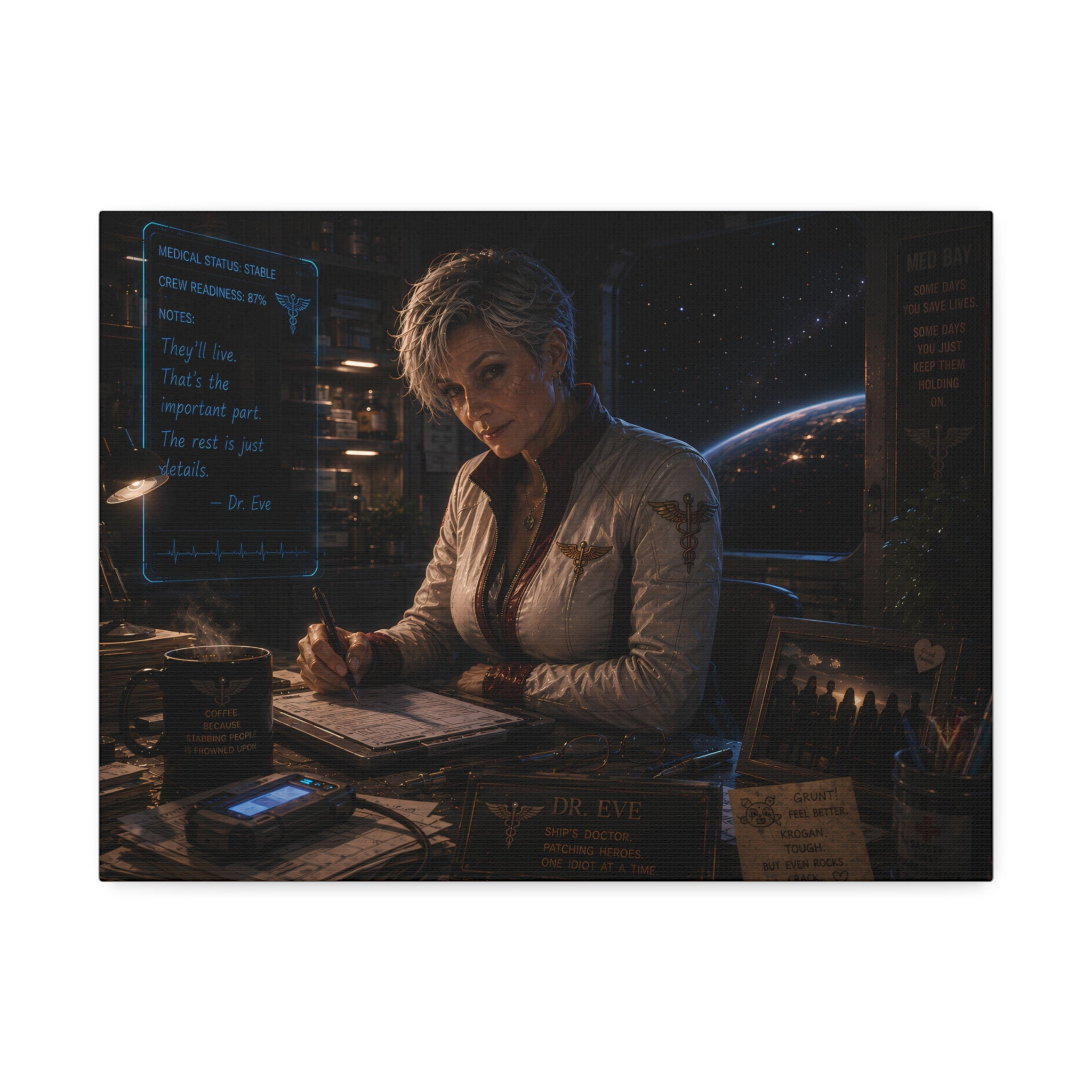 Holding the Line — Canvas Wall Art
