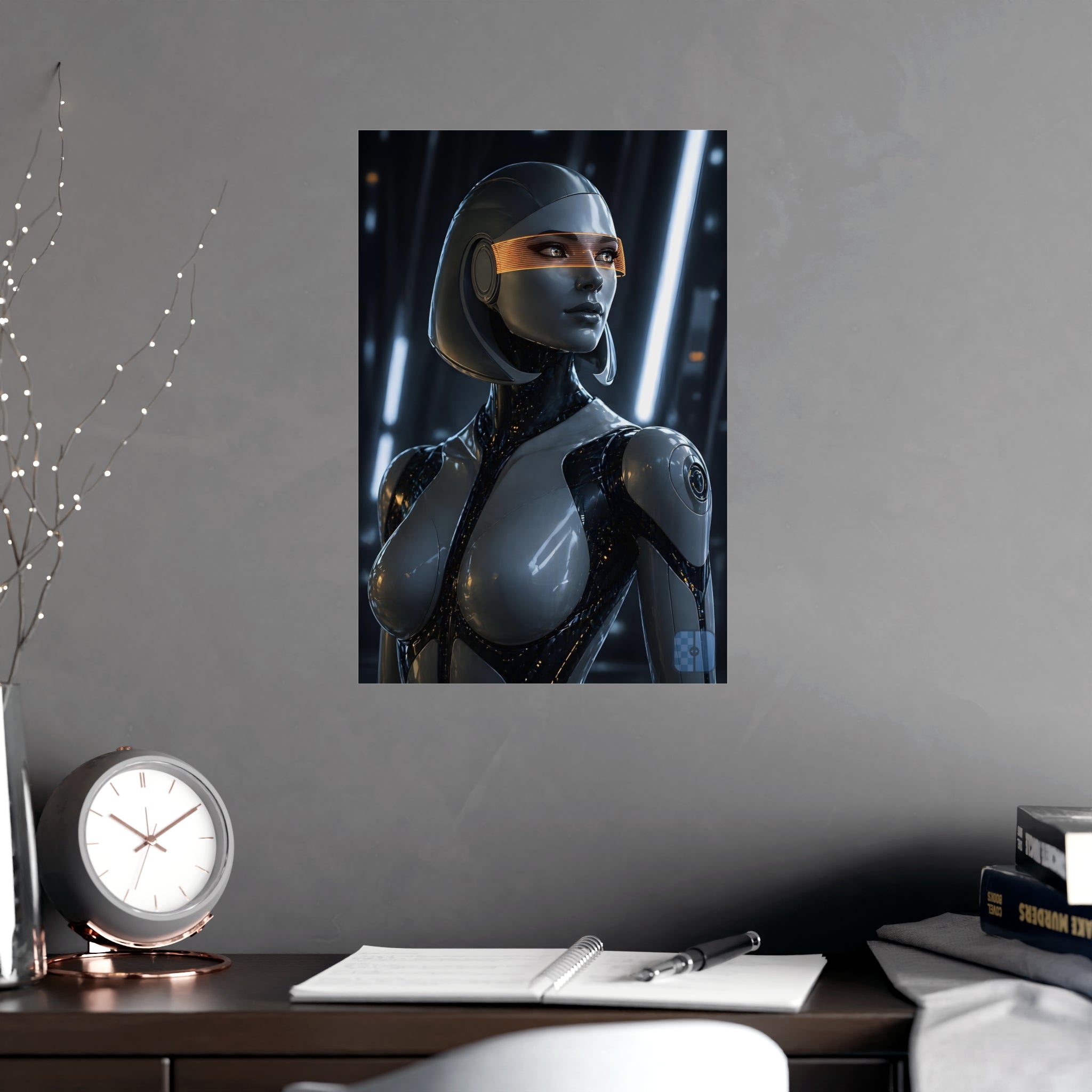 Synthetic Awakening — EDI Fan Art Matte Poster | Mass Effect Wall Art