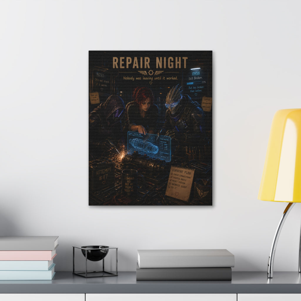Repair Night — Canvas Wall Art