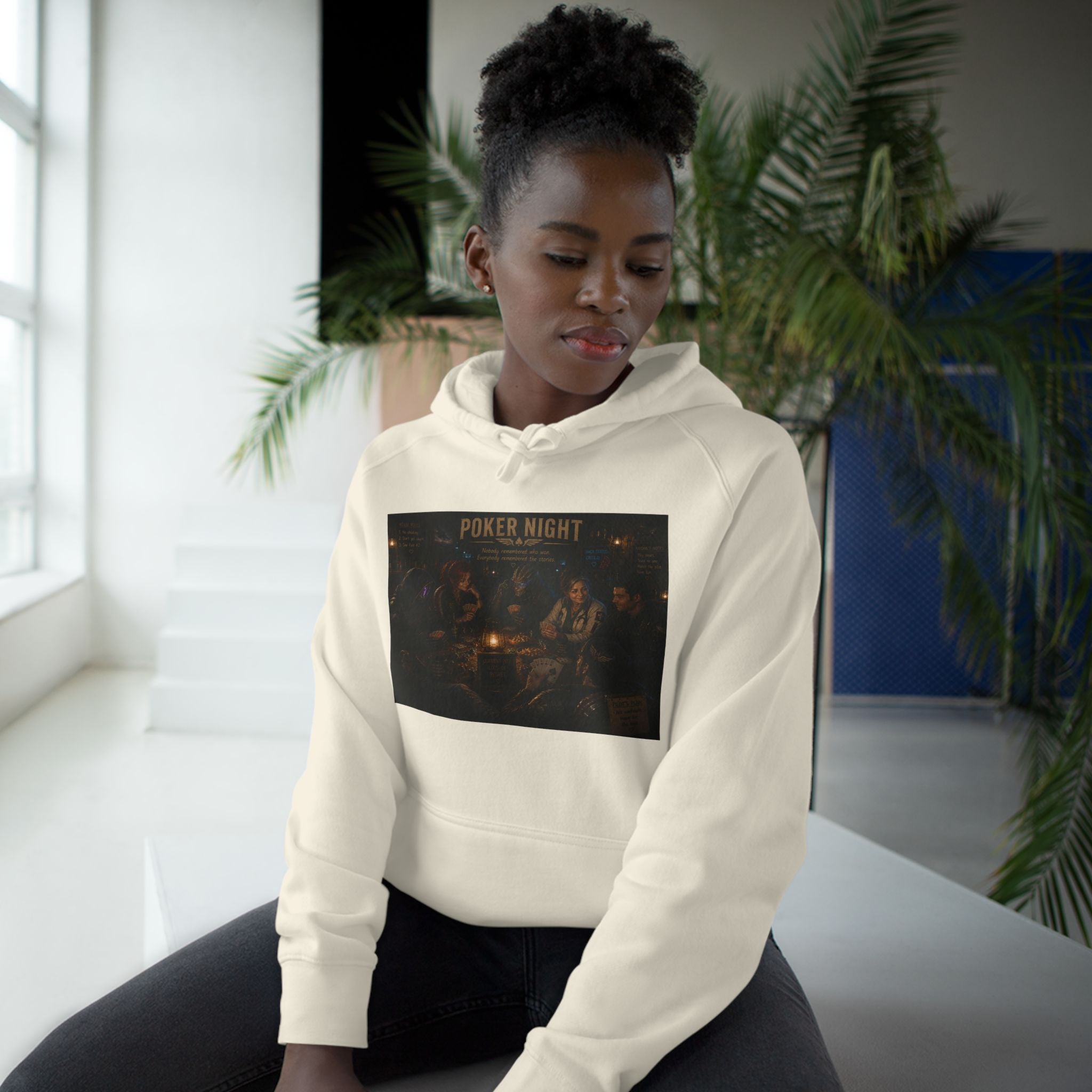 Poker Night Hoodie — Vintage Card Game Crew Sweatshirt