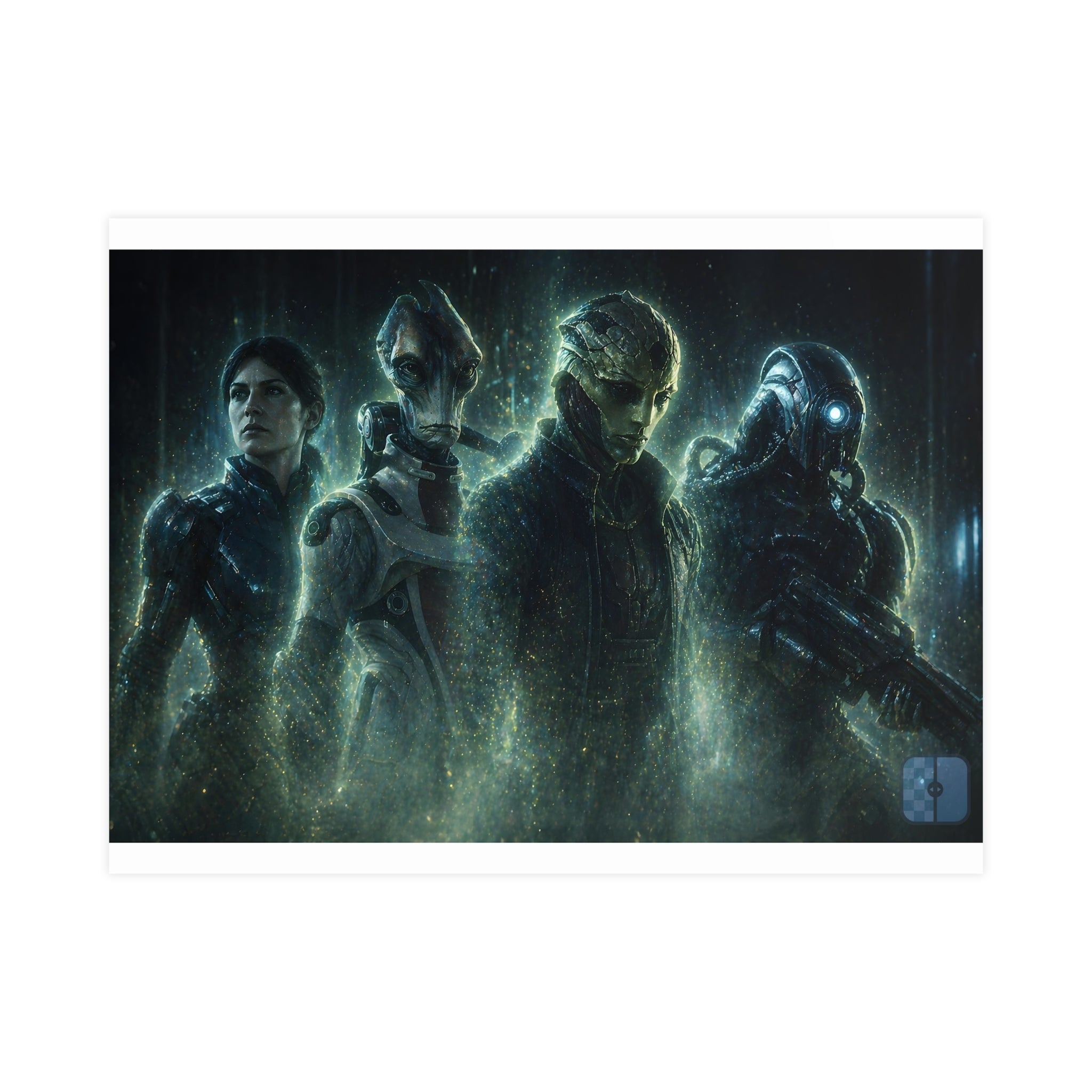 Fallen Not Gone — Mass Effect Squad Fan Art Matte Poster | Wall Art