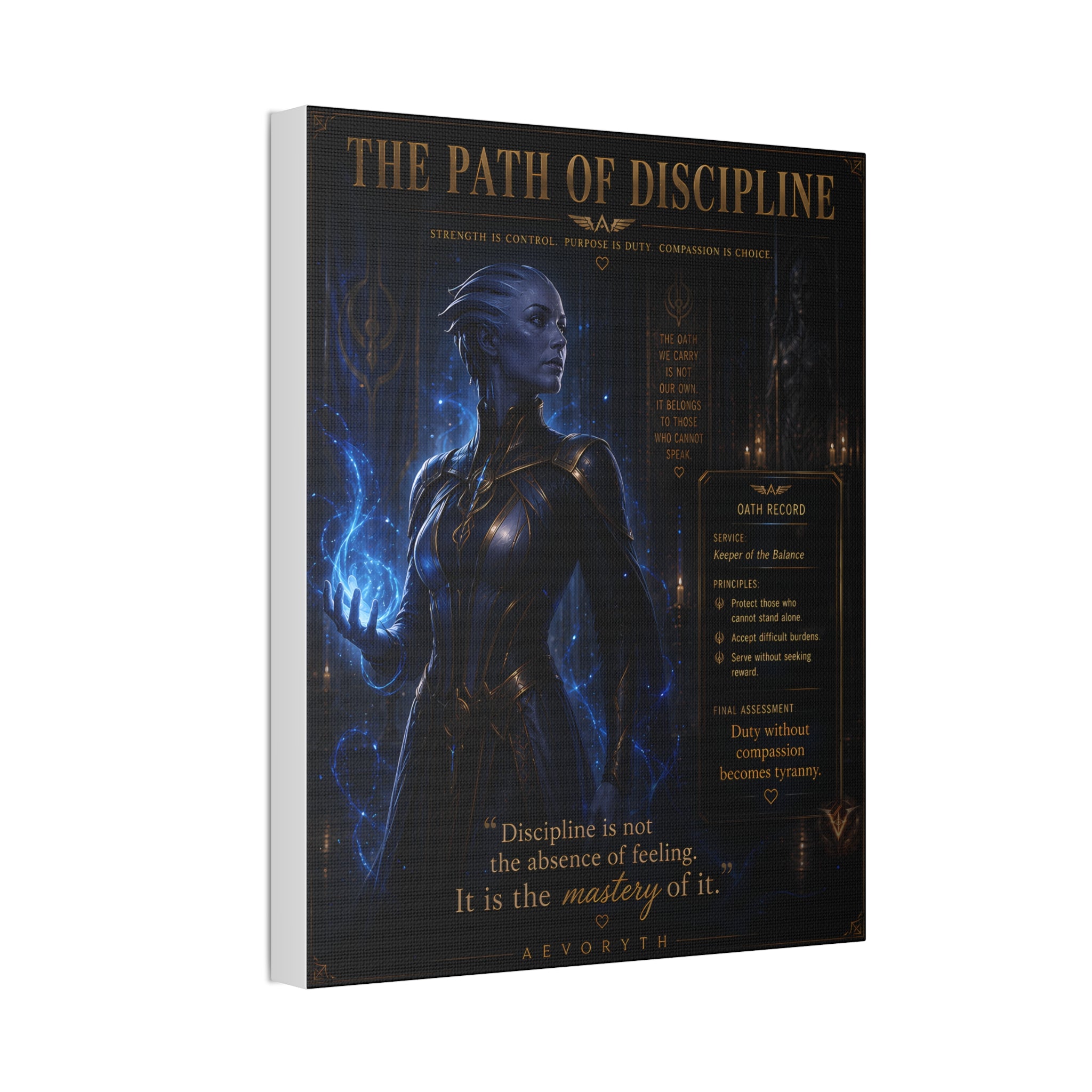 The Path of Discipline — Canvas Wall Art