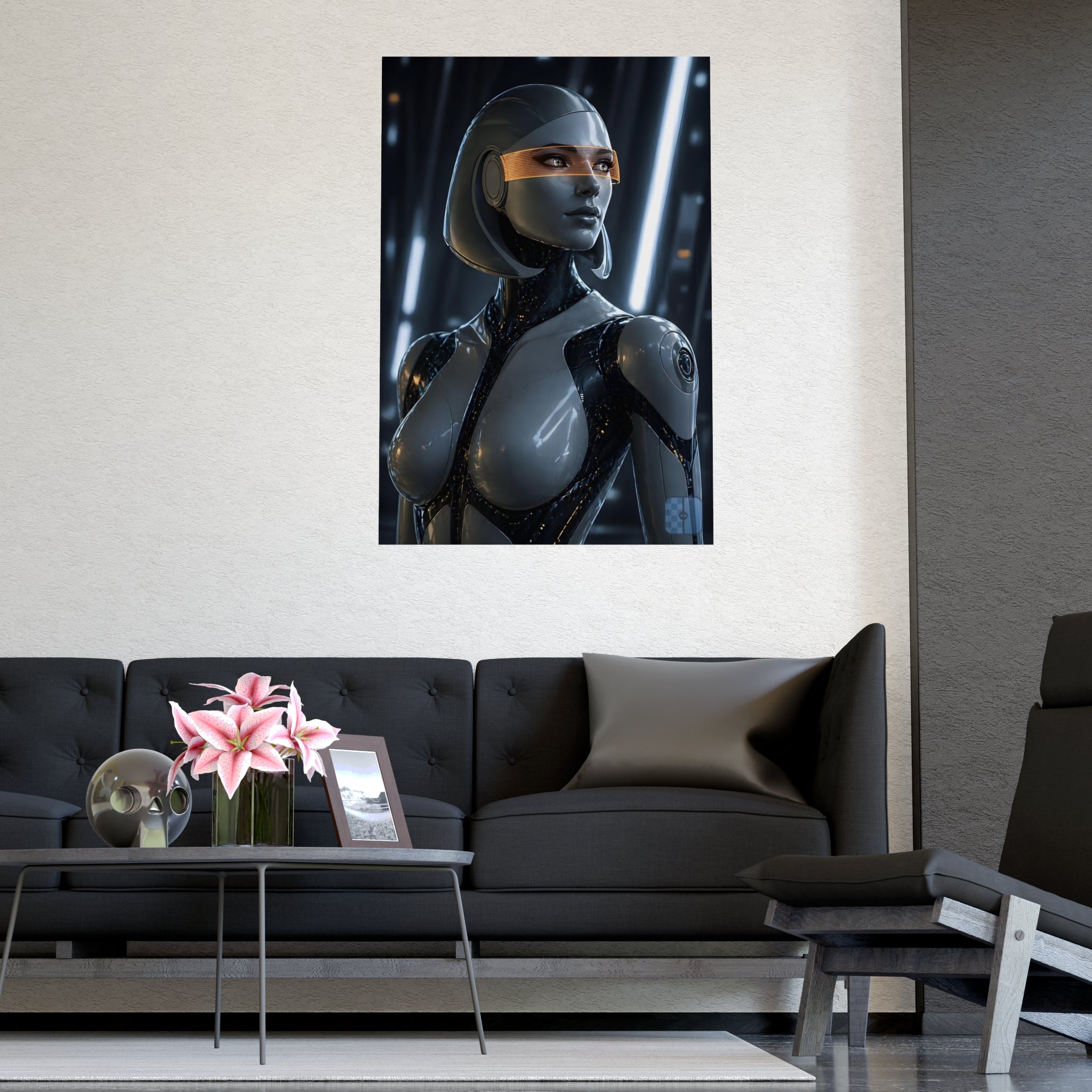 Synthetic Awakening — EDI Fan Art Matte Poster | Mass Effect Wall Art