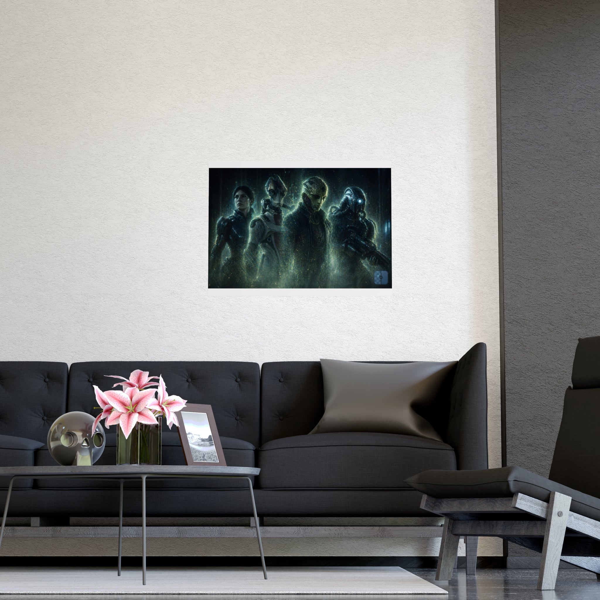 Fallen Not Gone — Mass Effect Squad Fan Art Matte Poster | Wall Art