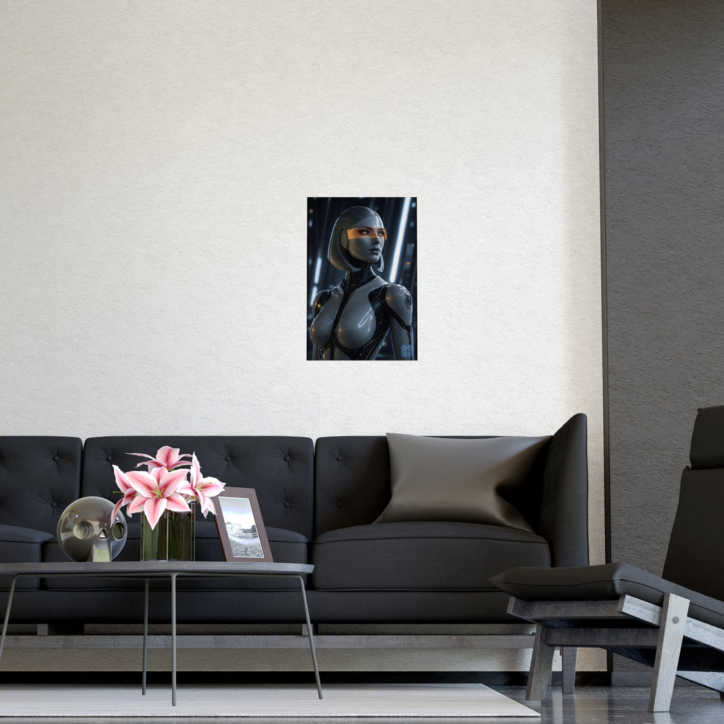 Synthetic Awakening — EDI Fan Art Matte Poster | Mass Effect Wall Art