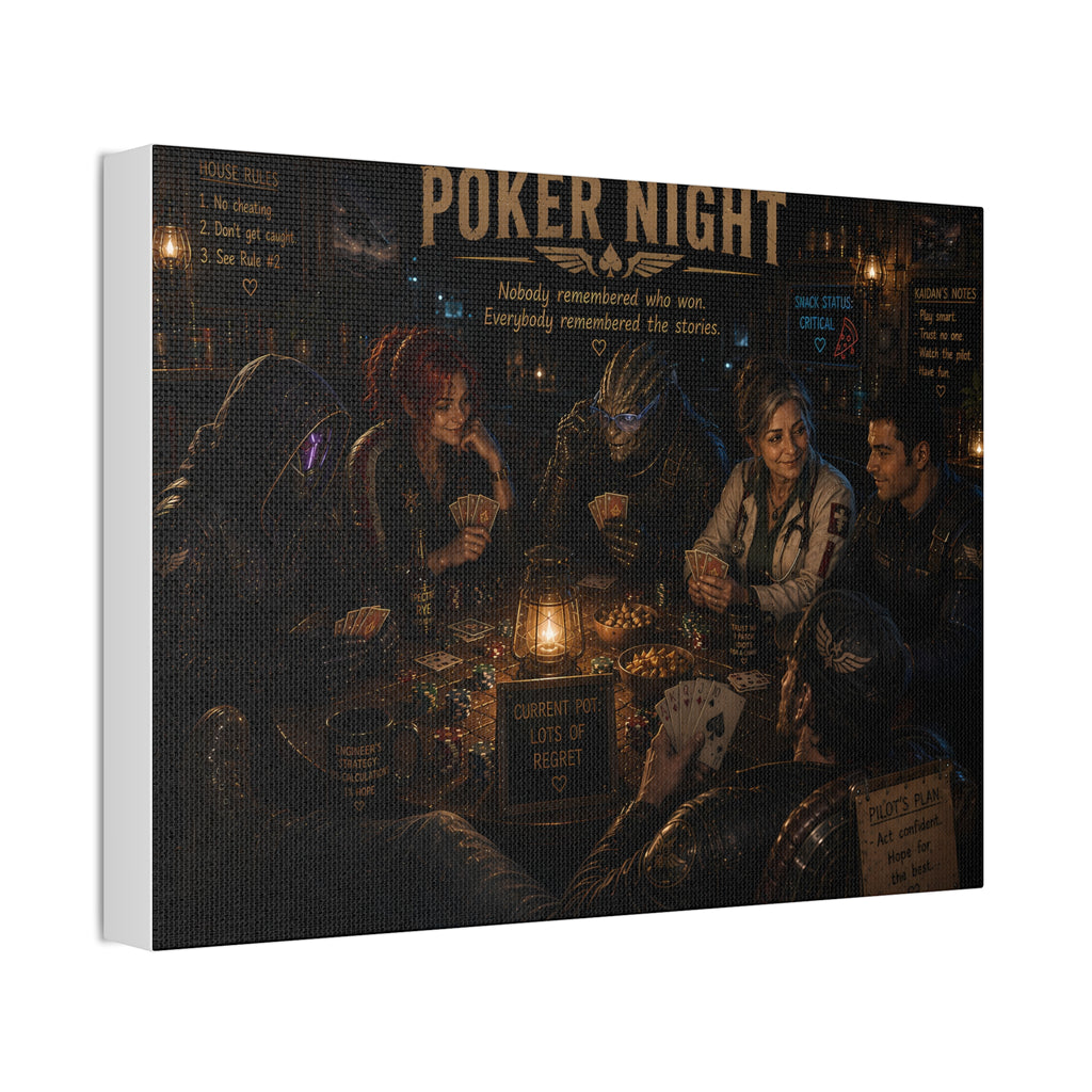 Poker Night — Canvas Wall Art