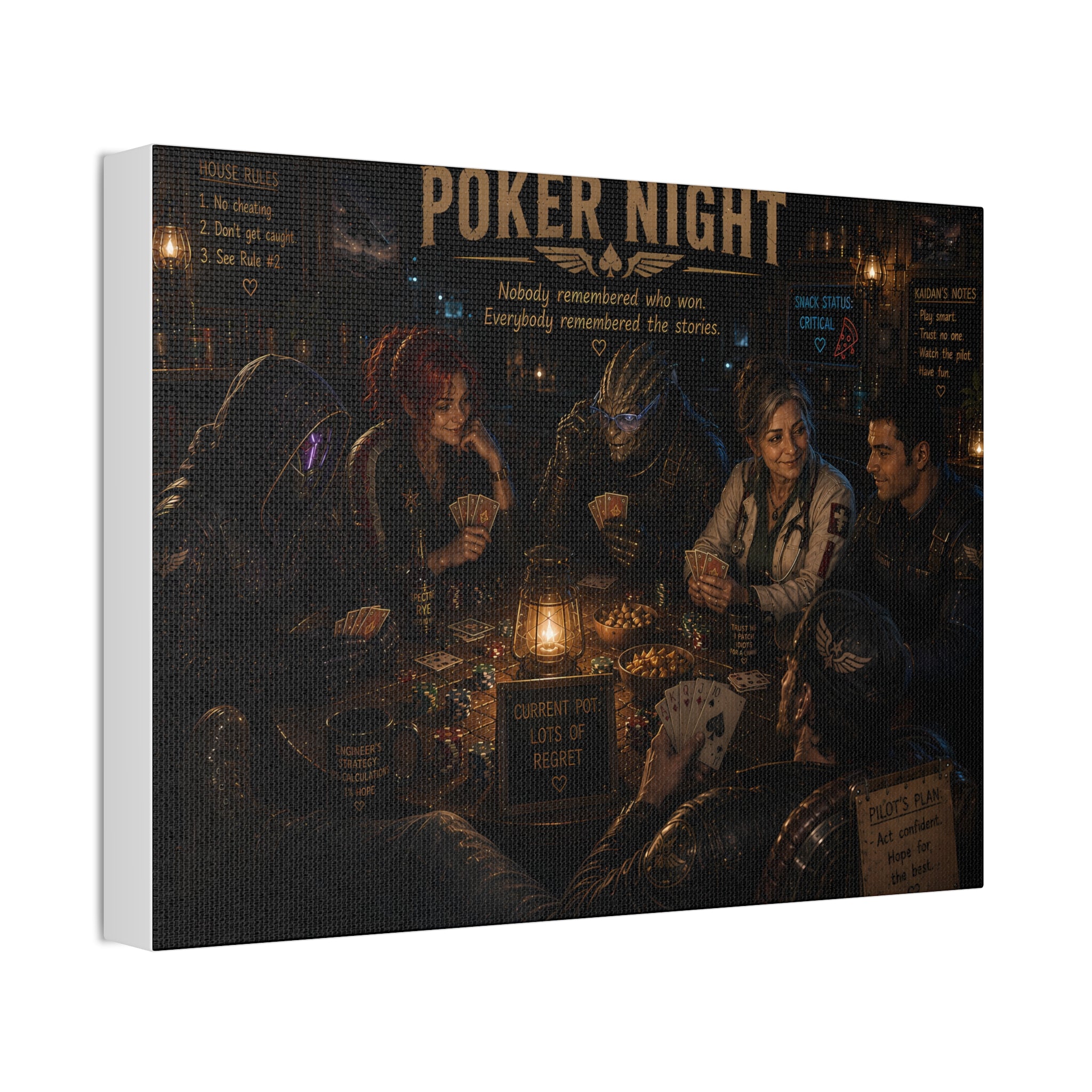 Poker Night — Canvas Wall Art