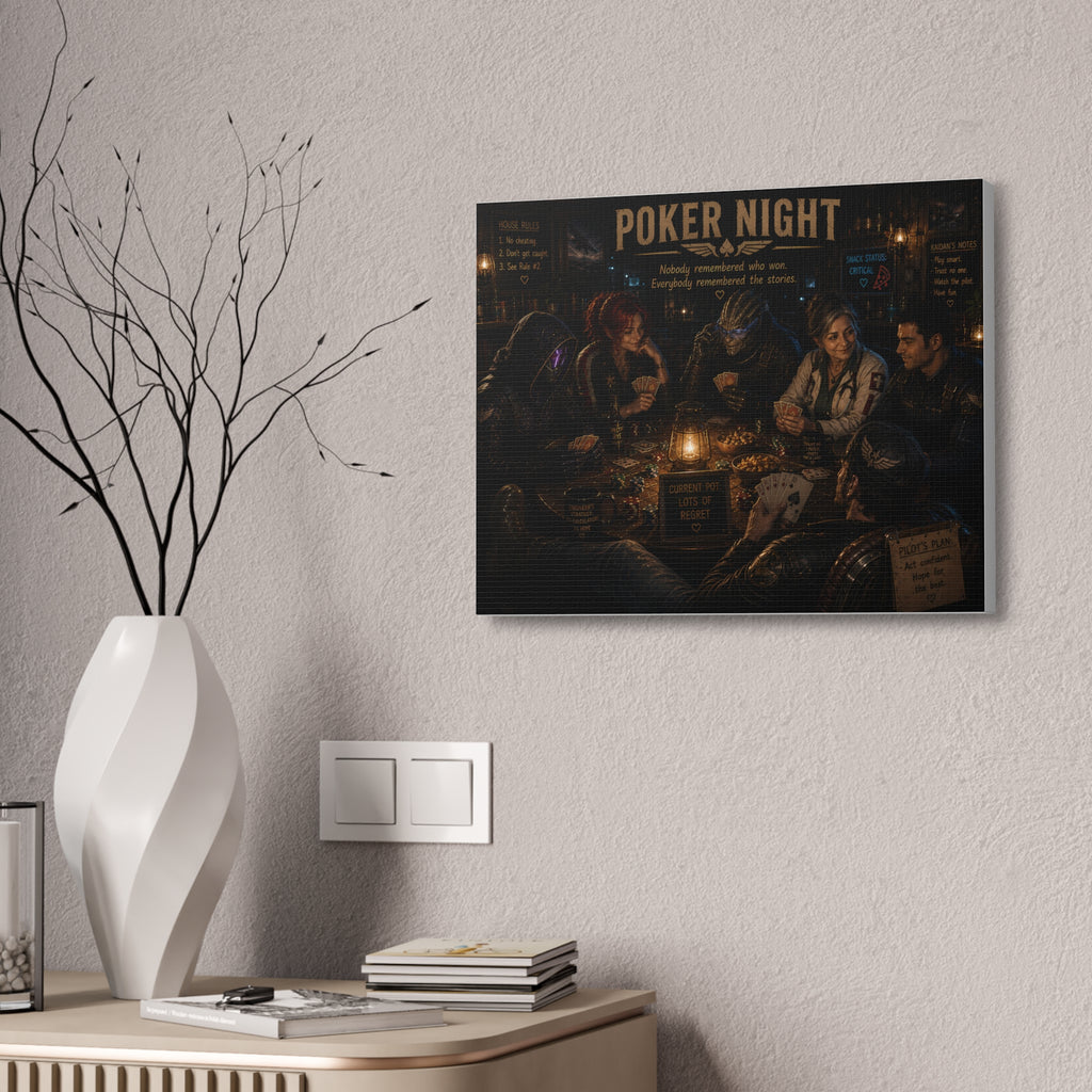 Poker Night — Canvas Wall Art