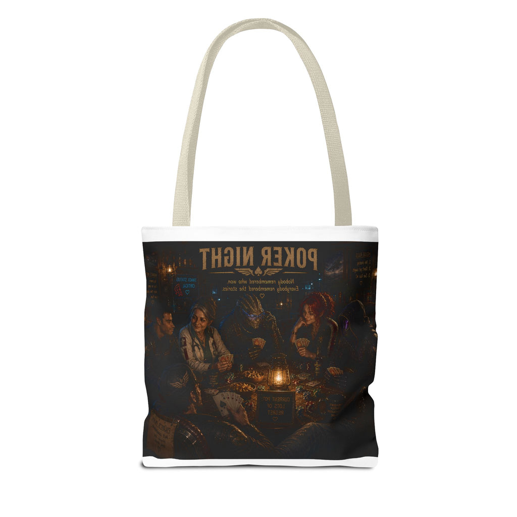 Poker Night Tote Bag — Vintage Casino Game Night Canvas Tote