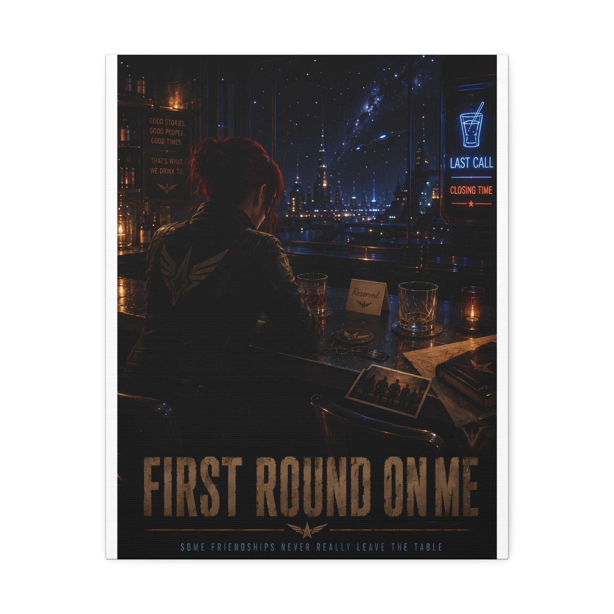First Round On Me — Canvas Wall Art