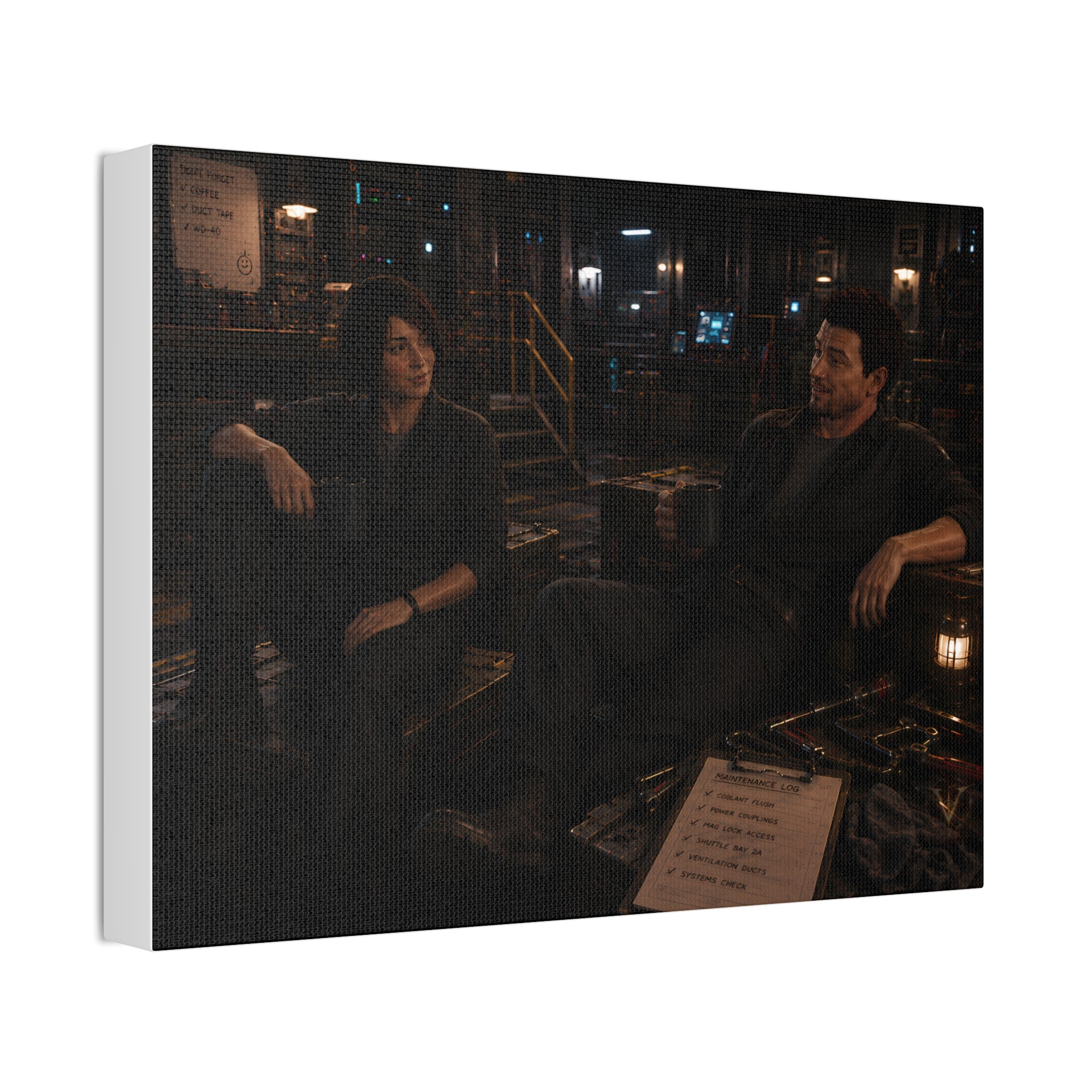 Good Friends, Bad Coffee — Canvas Wall Art