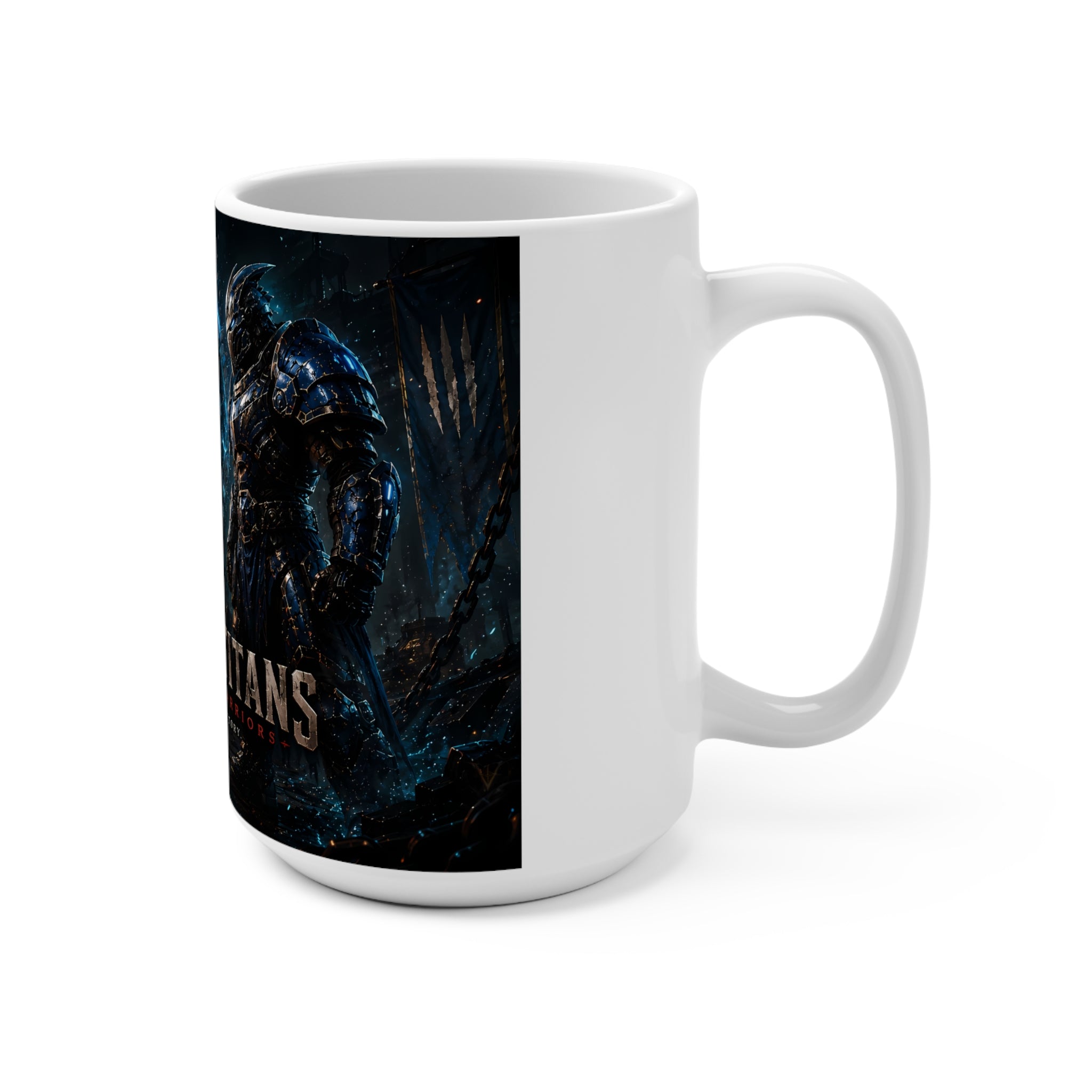 Clash of the Titans 15oz Ceramic Mug – Epic Warrior Battle Coffee Cup