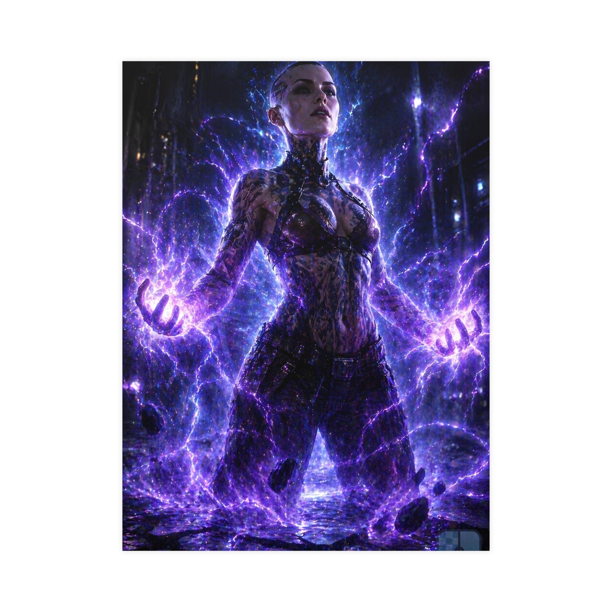Unleashed — Jack Fan Art Matte Poster | Mass Effect Biotic Wall Art
