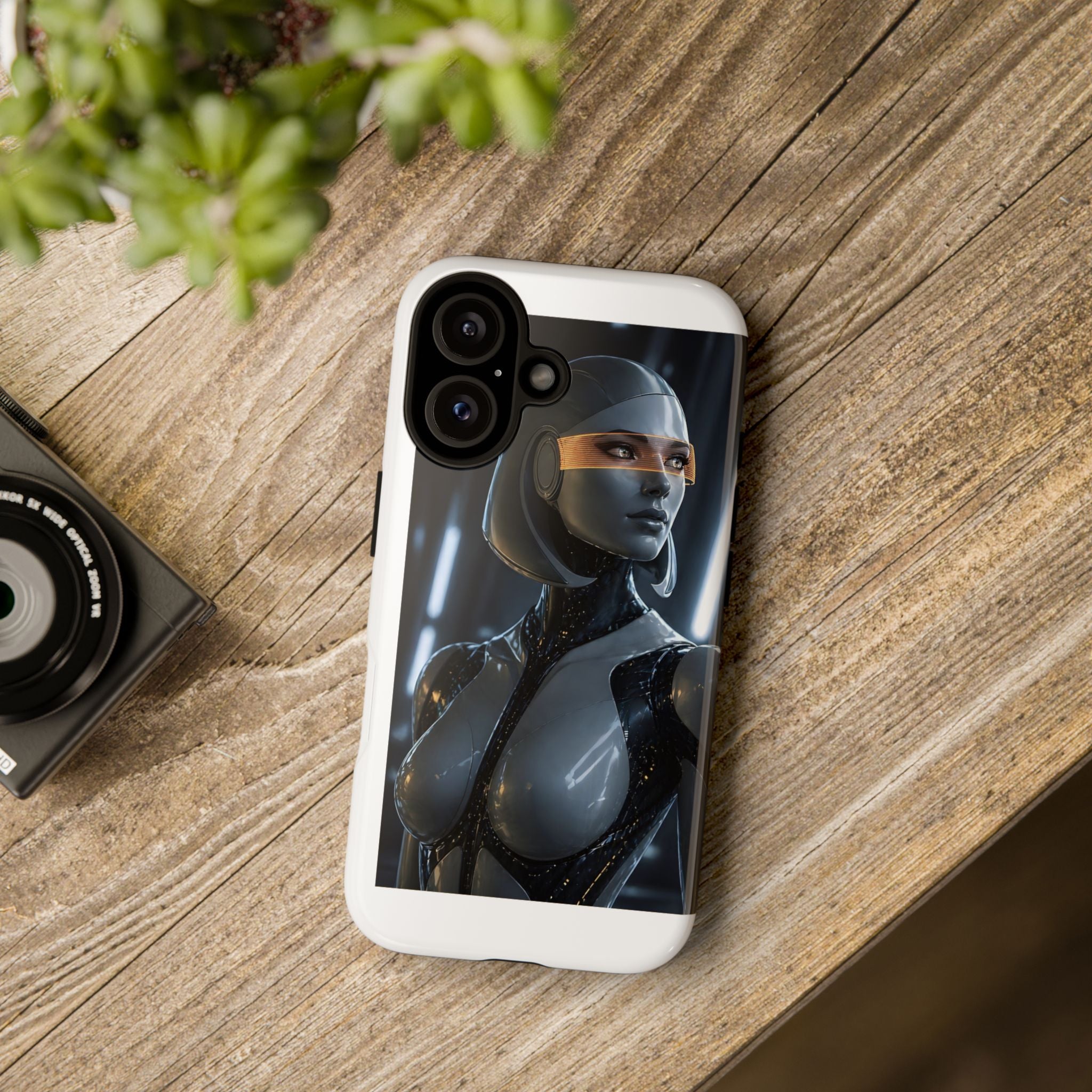 Self-Aware — EDI Fan Art Phone Case | Mass Effect Synthetic Tough Case