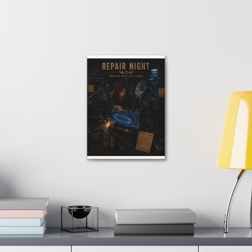 Repair Night — Canvas Wall Art