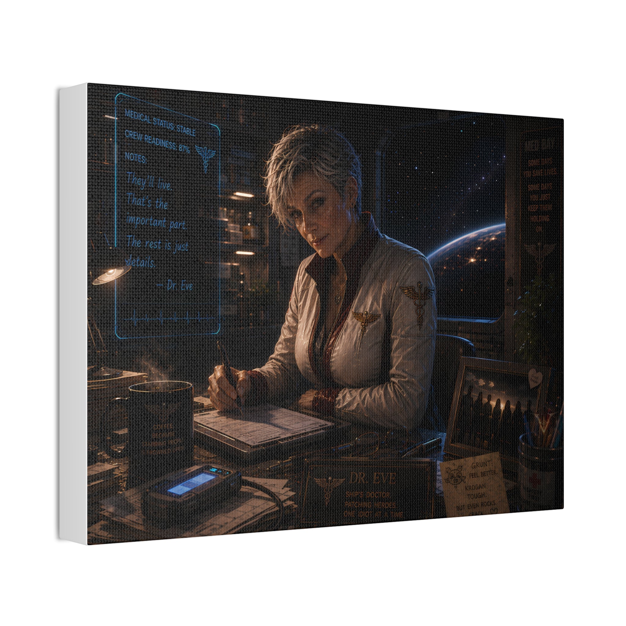 Holding the Line — Canvas Wall Art