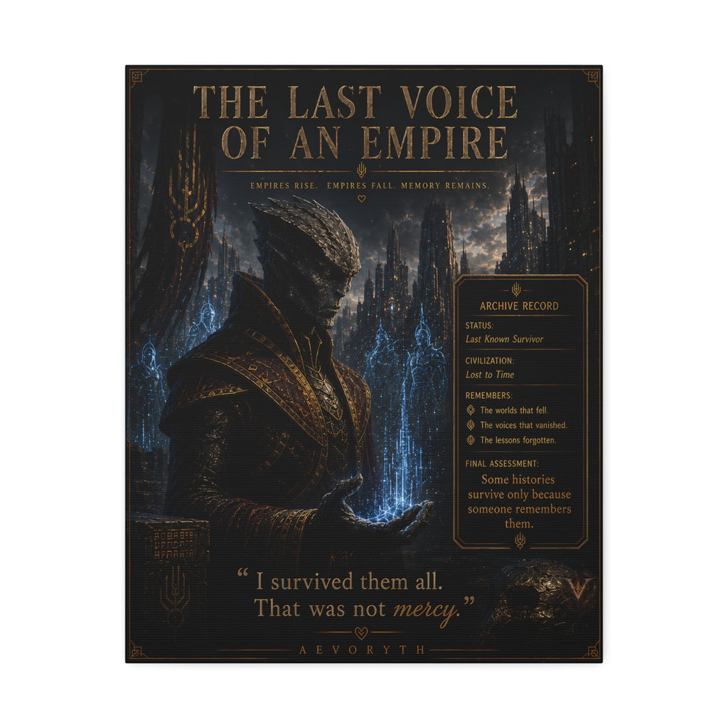 The Last Voice of an Empire — Canvas Wall Art