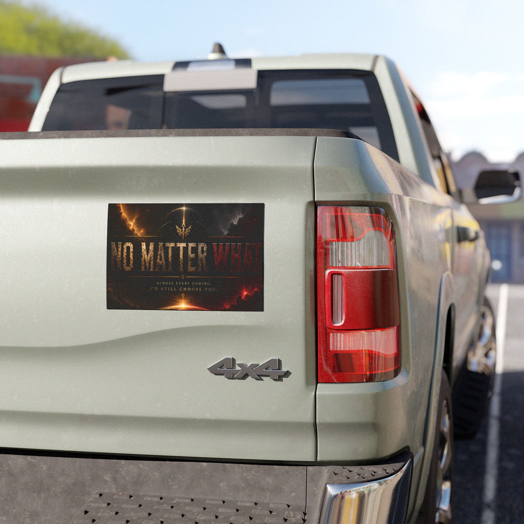 No Matter What Car Magnet — Motivational Bumper Sticker Magnet