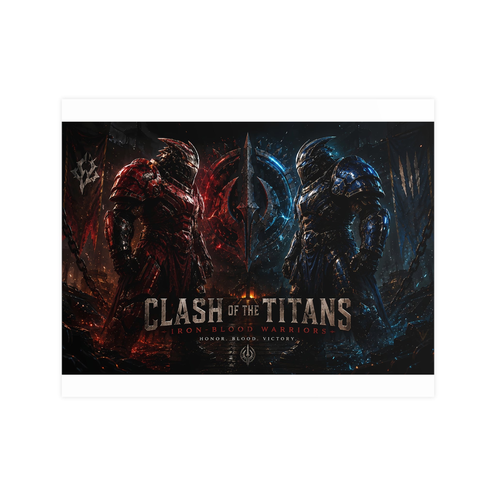 Iron Blood Standoff — Matte Poster