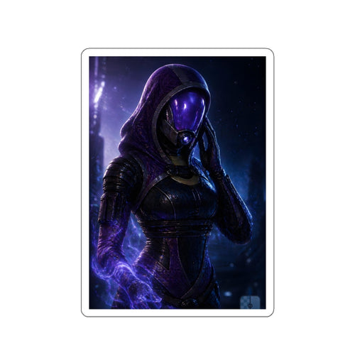 Behind the Mask — Tali'Zorah Fan Art Die-Cut Sticker | Mass Effect Decal