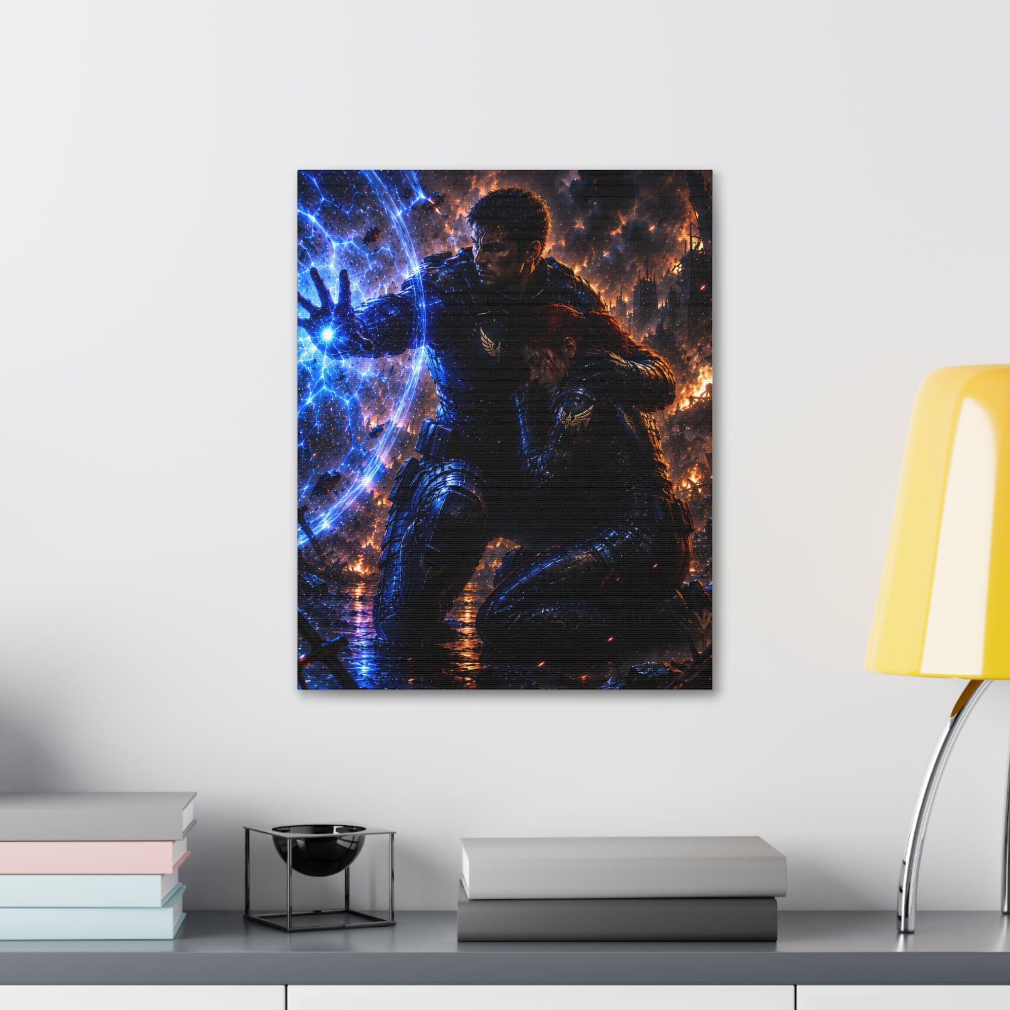 The Shield Between Us — Canvas Wall Art