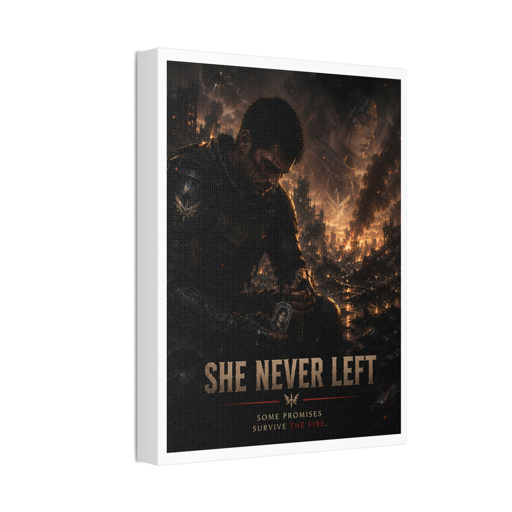 She Never Left — Canvas Wall Art