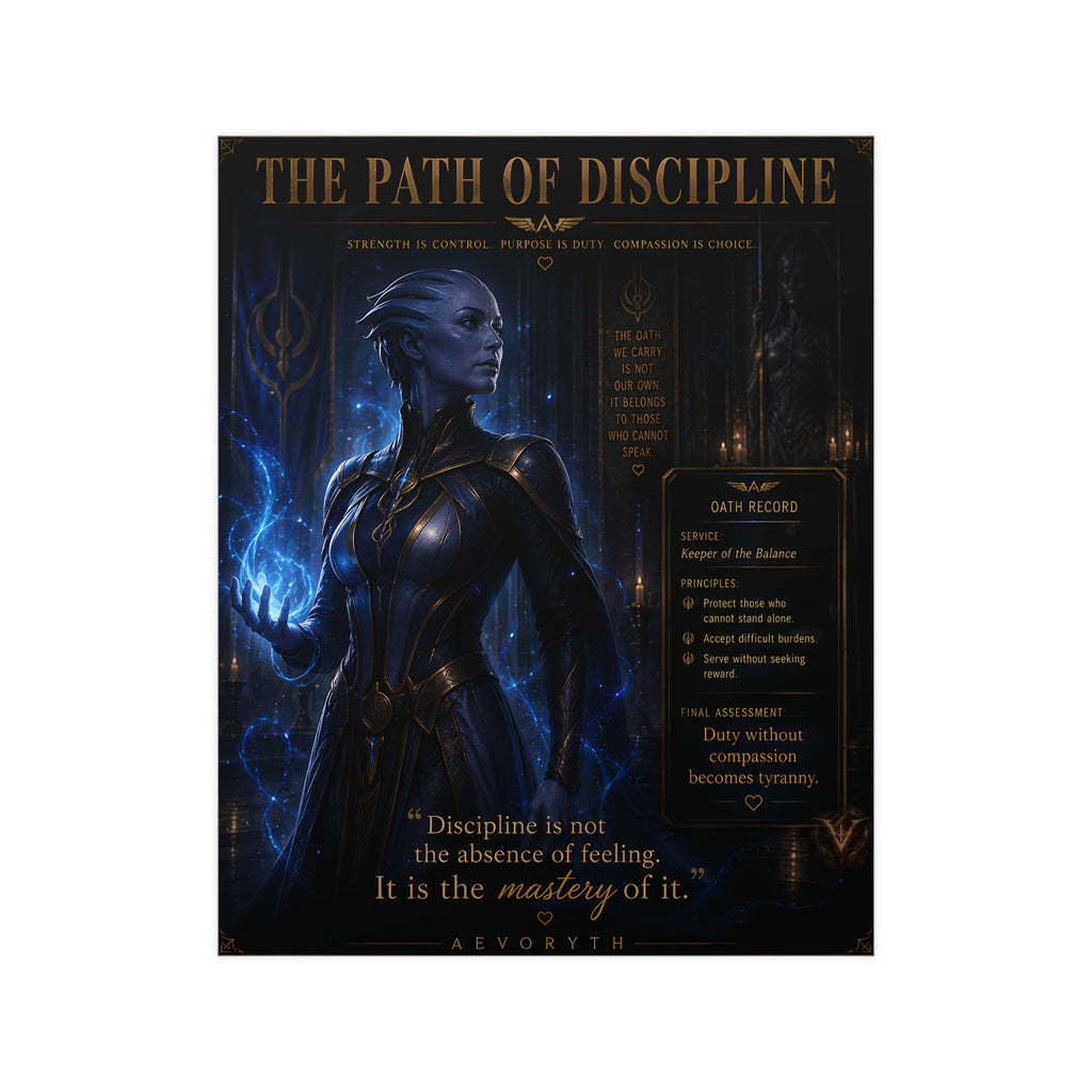 The Path of Discipline — Matte Poster