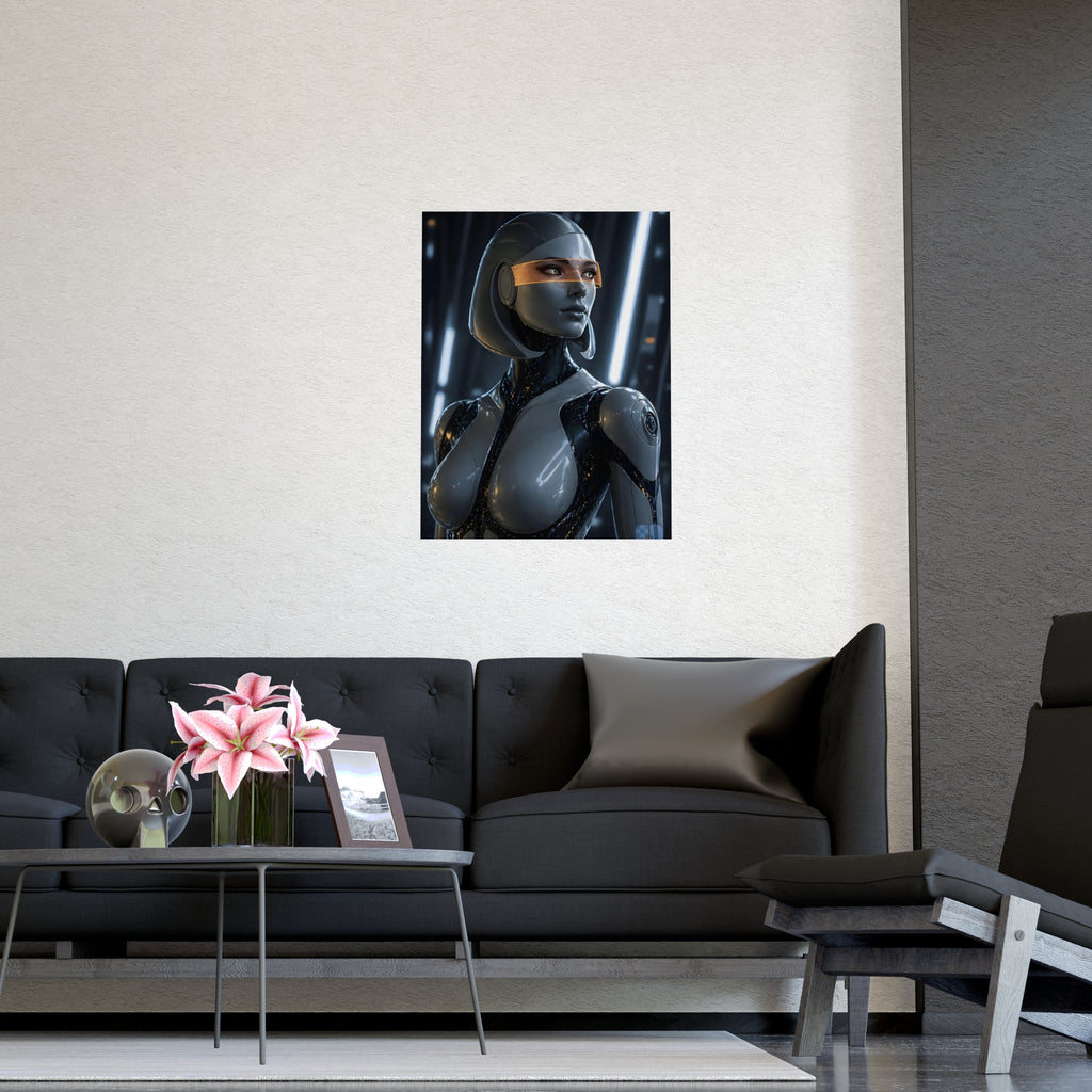Synthetic Awakening — EDI Fan Art Matte Poster | Mass Effect Wall Art
