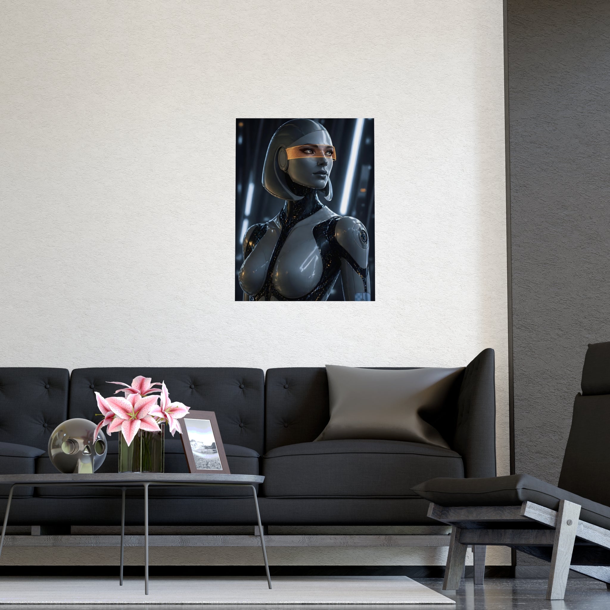 Synthetic Awakening — EDI Fan Art Matte Poster | Mass Effect Wall Art