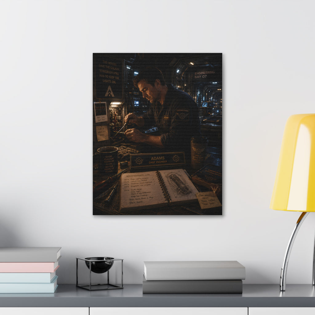 One More Repair — Canvas Wall Art
