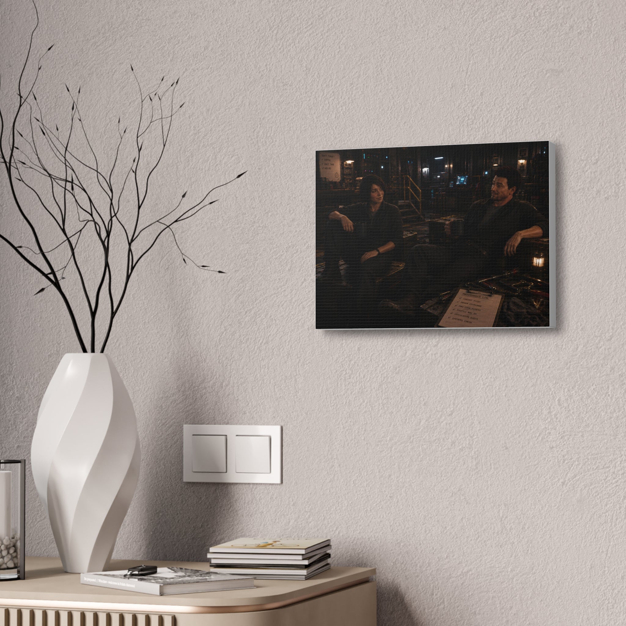 Good Friends, Bad Coffee — Canvas Wall Art