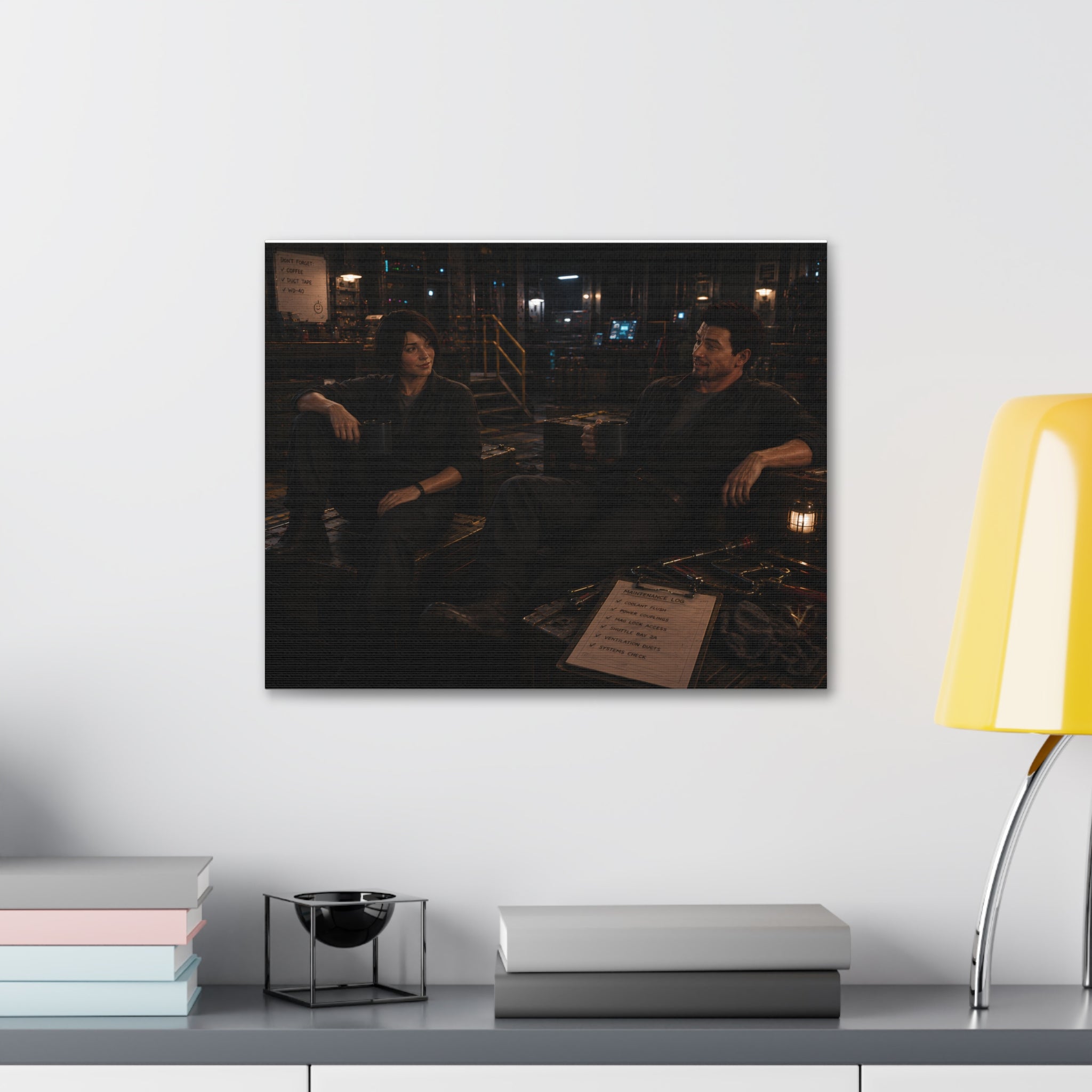 Good Friends, Bad Coffee — Canvas Wall Art