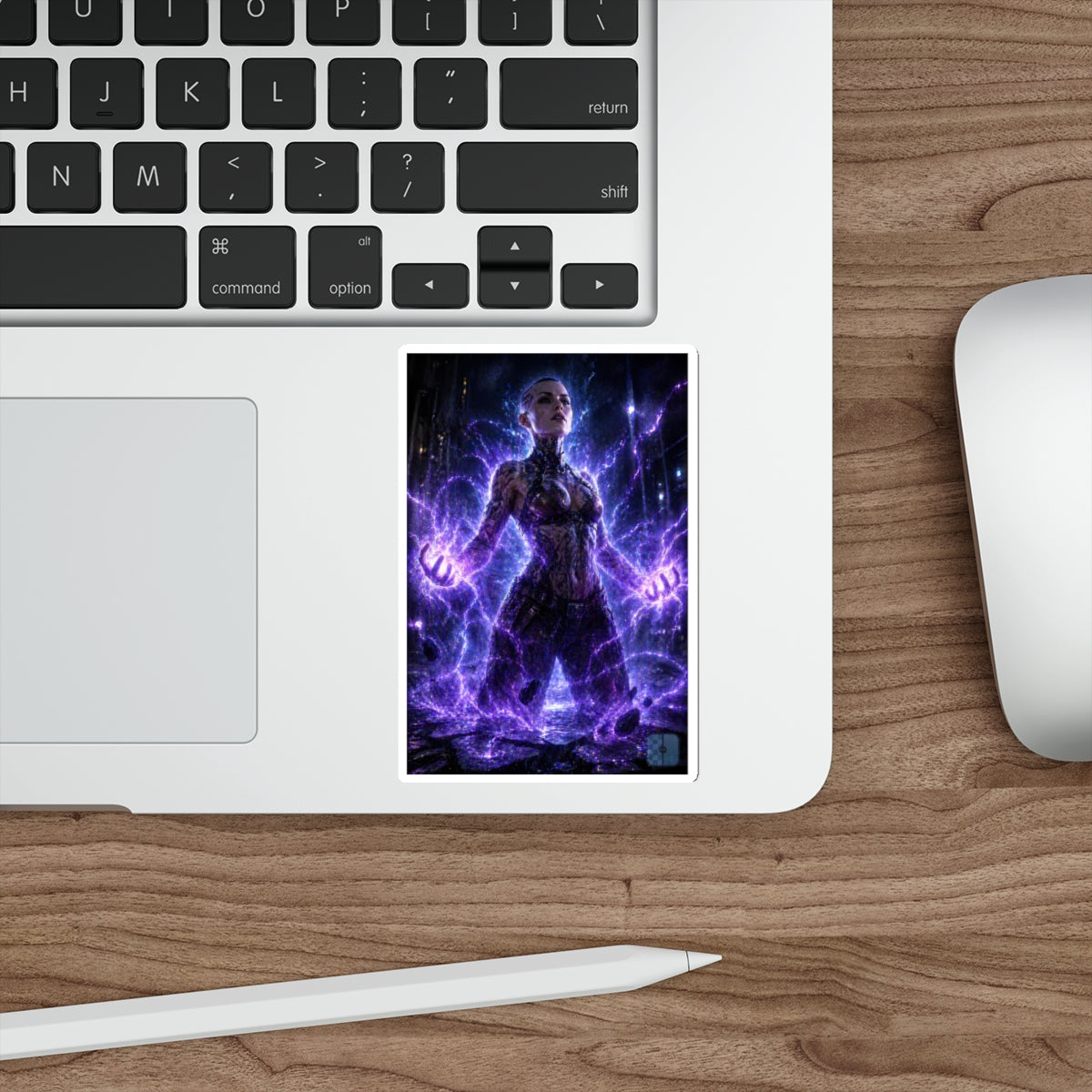 Unleashed — Jack Fan Art Die-Cut Sticker | Mass Effect Biotic Decal