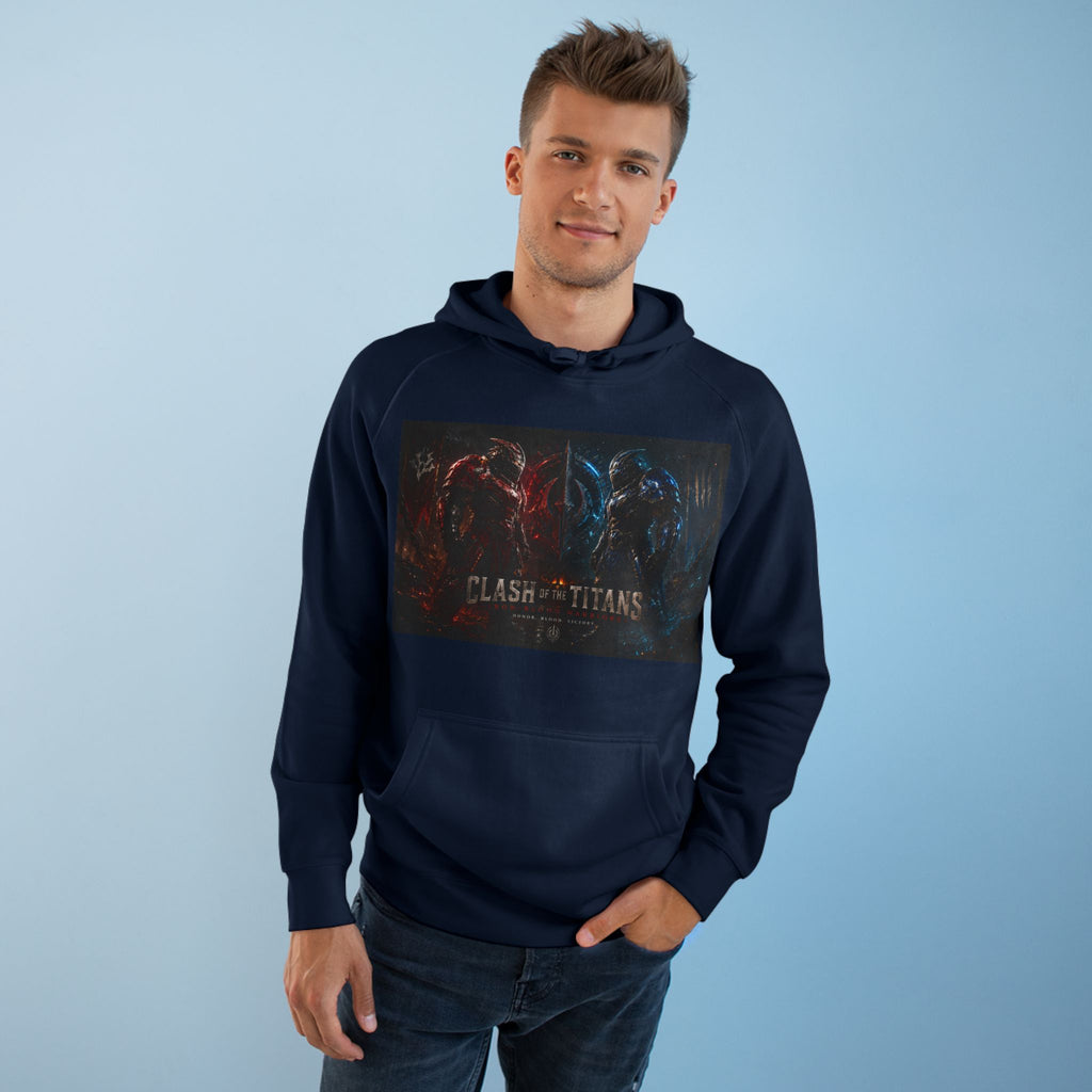 Clash of Titans Hoodie — Dual Dragon Battle Graphic Pullover