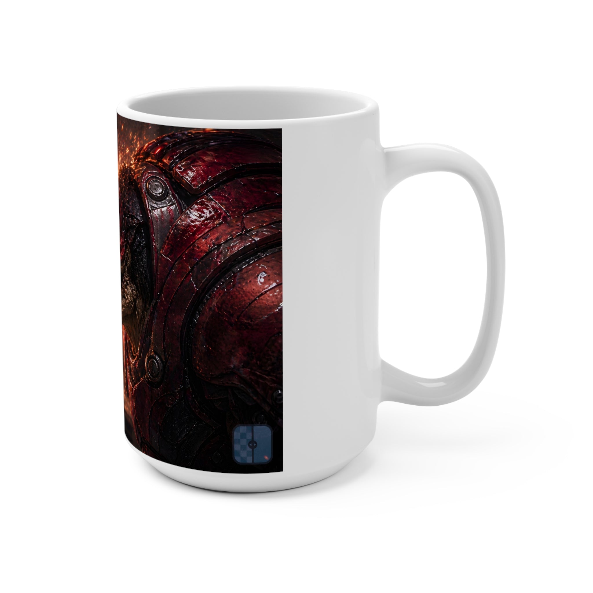 Clash of the Titans — Krogan Warriors Fan Art 15oz Ceramic Mug | Mass Effect