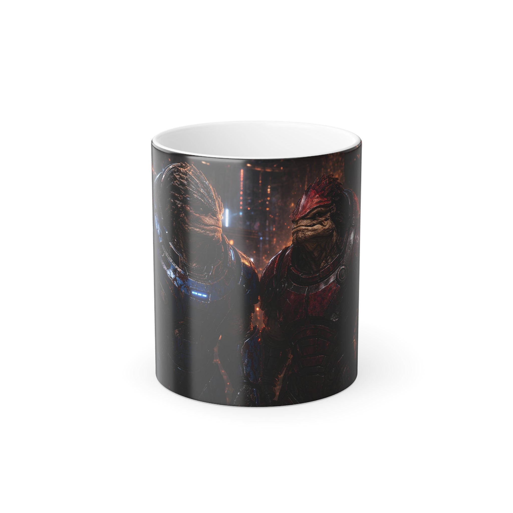 Clash of the Titans: Standoff — Krogan Warriors Color-Changing Mug | Mass Effect 11oz Magic Mug
