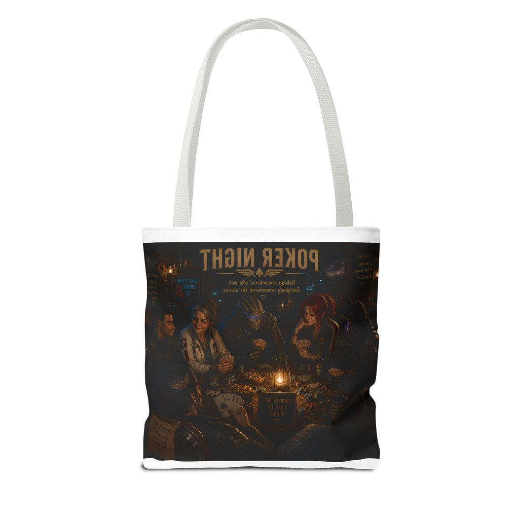 Poker Night Tote Bag — Vintage Casino Game Night Canvas Tote