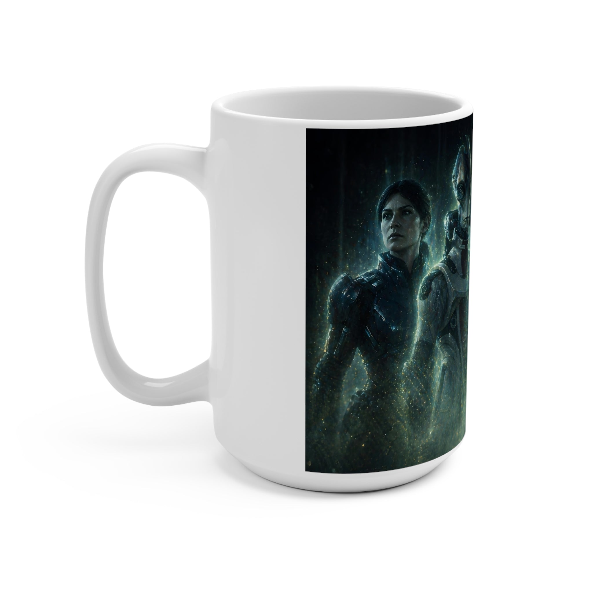 Fallen Not Gone — Mass Effect Squad Fan Art 15oz Ceramic Mug