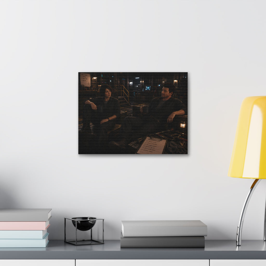 Good Friends, Bad Coffee — Canvas Wall Art