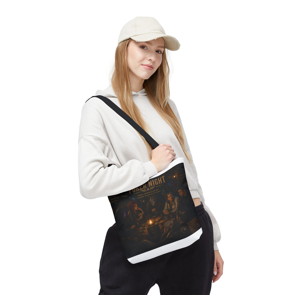 Poker Night Tote Bag — Vintage Casino Game Night Canvas Tote