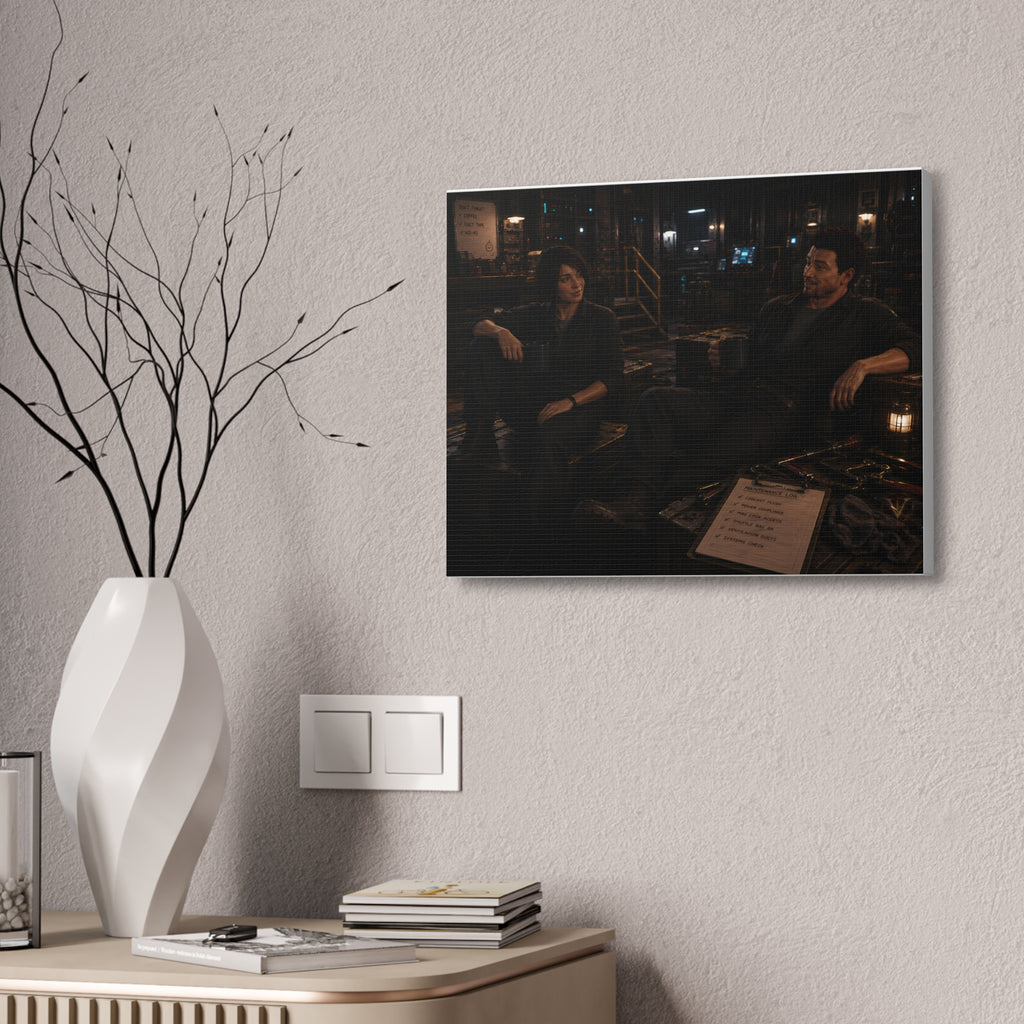 Good Friends, Bad Coffee — Canvas Wall Art
