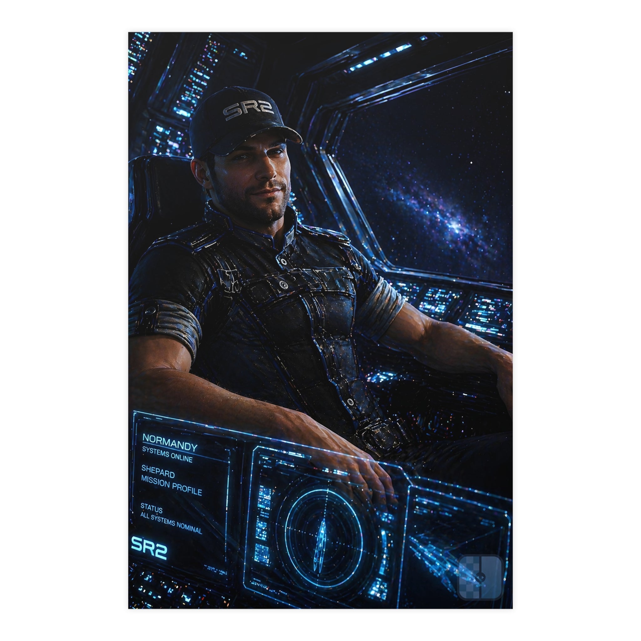 Steady Hands — Joker Fan Art Matte Poster | Mass Effect Wall Art