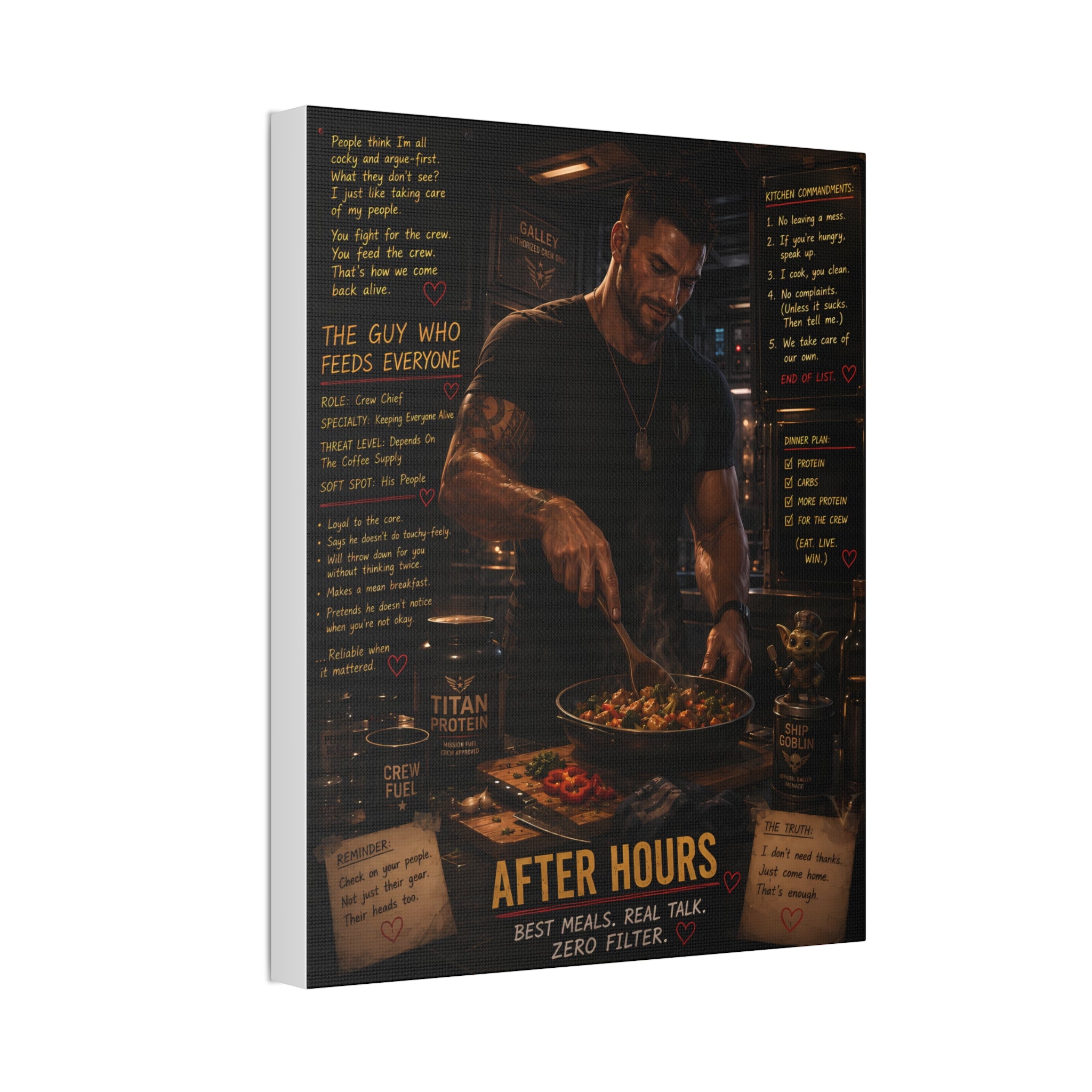 After Hours Off Duty — Canvas Wall Art