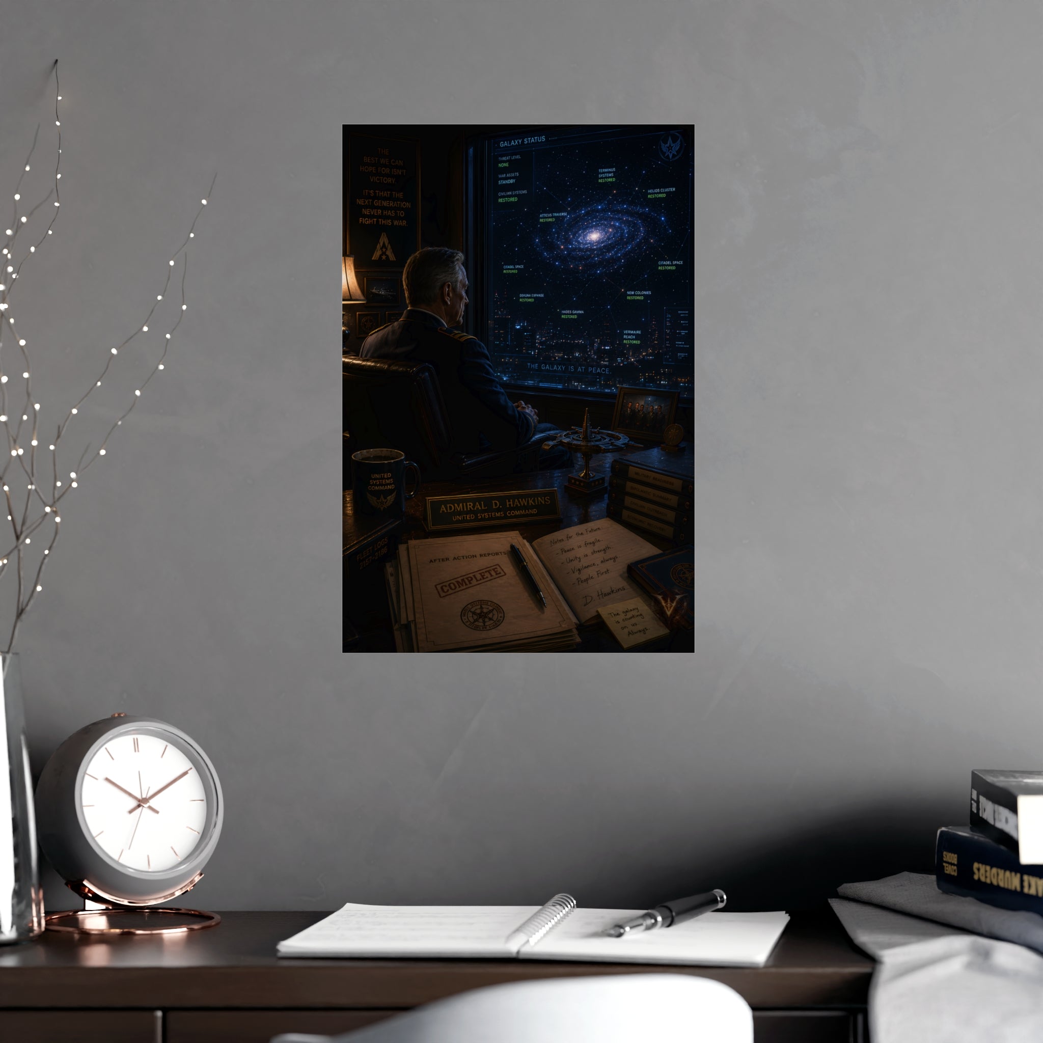 The Galaxy Is at Peace — Matte Poster