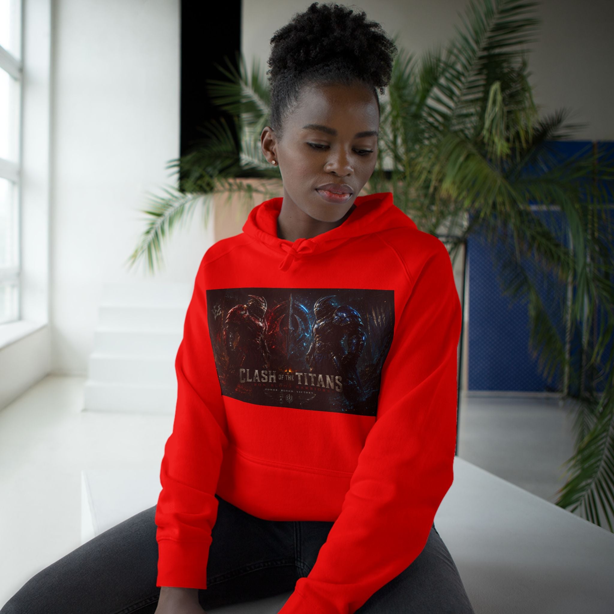 Clash of Titans Hoodie — Dual Dragon Battle Graphic Pullover