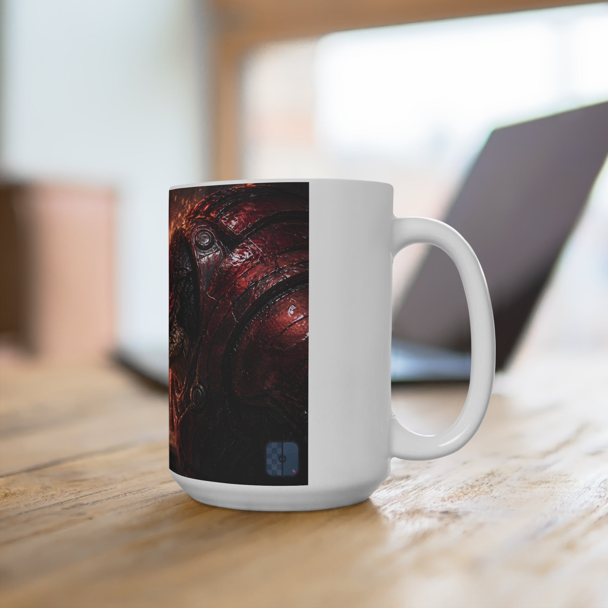 Clash of the Titans — Krogan Warriors Fan Art 15oz Ceramic Mug | Mass Effect