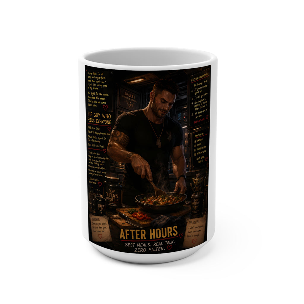 After Hours Chef 15oz Mug — Night Cook Motivation & Recipe Design